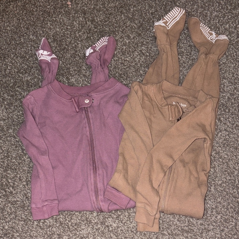 Purple and Brown Baby Onesies
